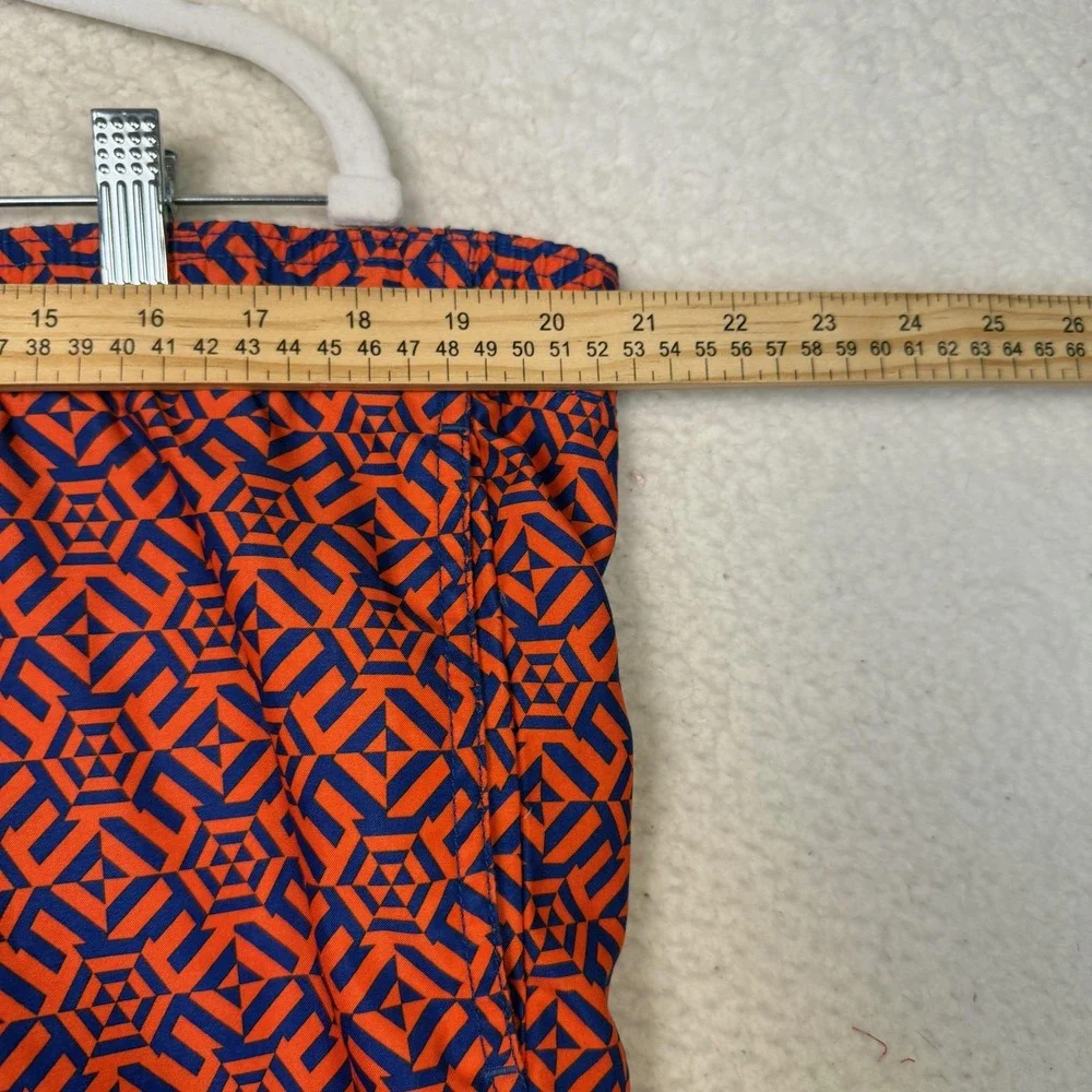 Ted Baker Swim Trunks Shorts Mens 2XL Orange Geometric Lobster Drawstring Lined - Picture 6 of 8